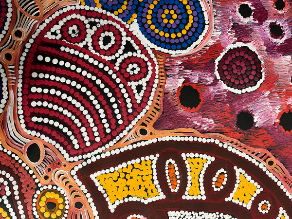 #44 Minyma Malilu Dreaming - DALMISHA KEN Desert Art:  96cm x 137cm