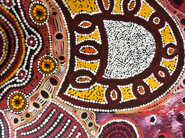 #44 Minyma Malilu Dreaming - DALMISHA KEN Desert Art:  96cm x 137cm