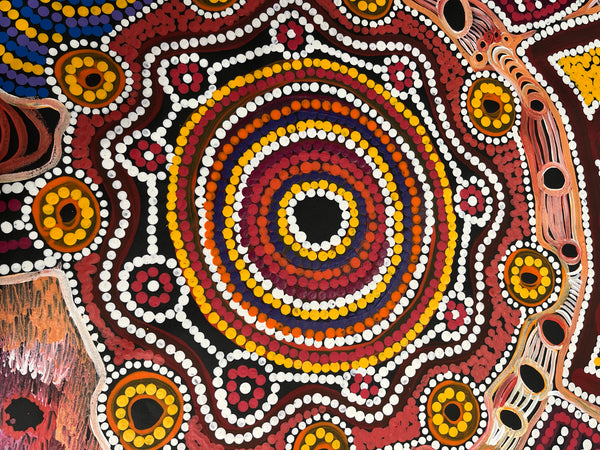 #44 Minyma Malilu Dreaming - DALMISHA KEN Desert Art:  96cm x 137cm