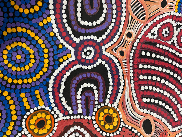 #44 Minyma Malilu Dreaming - DALMISHA KEN Desert Art:  96cm x 137cm