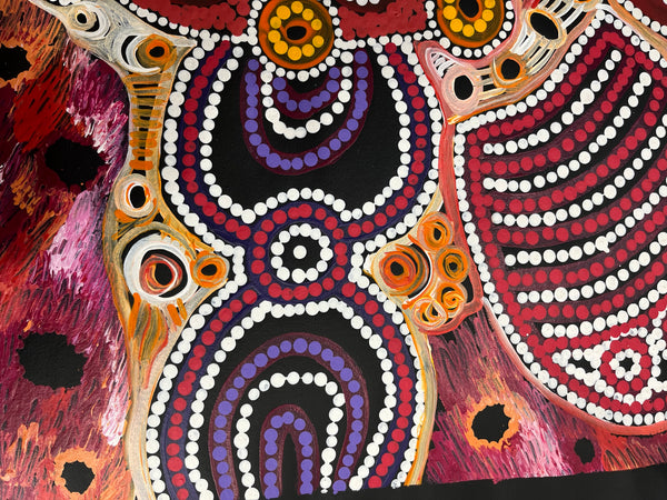#44 Minyma Malilu Dreaming - DALMISHA KEN Desert Art:  96cm x 137cm