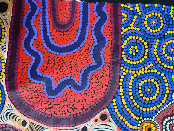 #44 Minyma Malilu Dreaming - DALMISHA KEN Desert Art:  96cm x 137cm