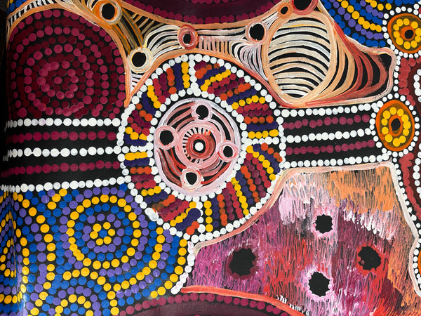 #44 Minyma Malilu Dreaming - DALMISHA KEN Desert Art:  96cm x 137cm