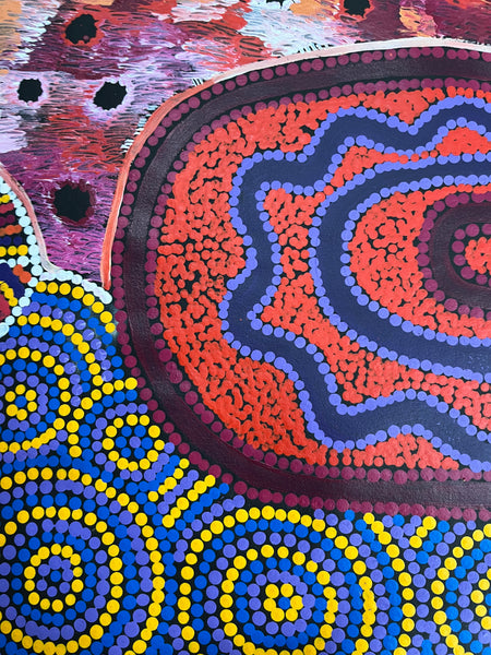 #44 Minyma Malilu Dreaming - DALMISHA KEN Desert Art:  96cm x 137cm