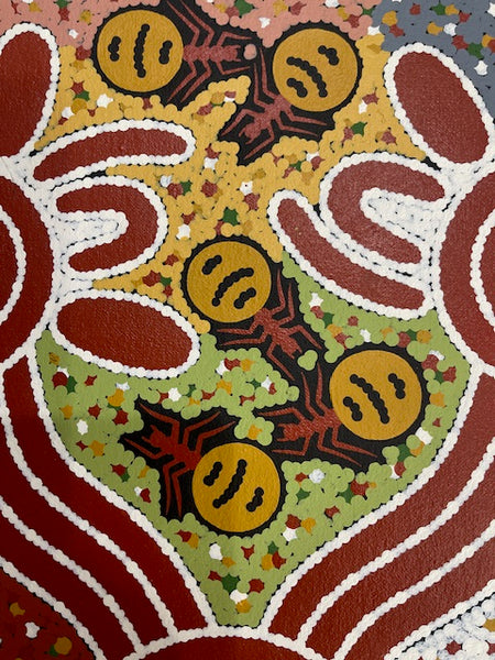 #140 Honey Ant Dreaming - JONATHAN HOCKLEY - Aboriginal Art: 48cm x 63cm