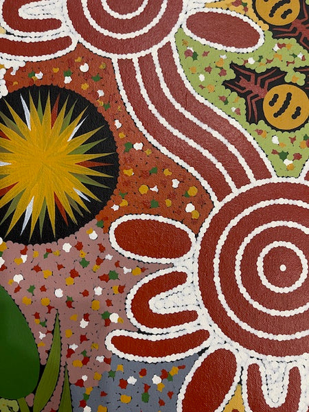 #140 Honey Ant Dreaming - JONATHAN HOCKLEY - Aboriginal Art: 48cm x 63cm