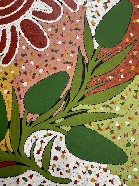 #140 Honey Ant Dreaming - JONATHAN HOCKLEY - Aboriginal Art: 48cm x 63cm