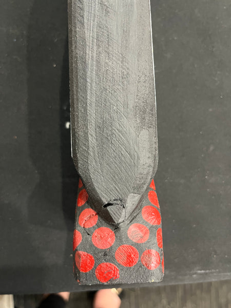 #279 Black Cockatoo Carving - KENNY REID: Aboriginal Art: 30 x 10 x 5cm