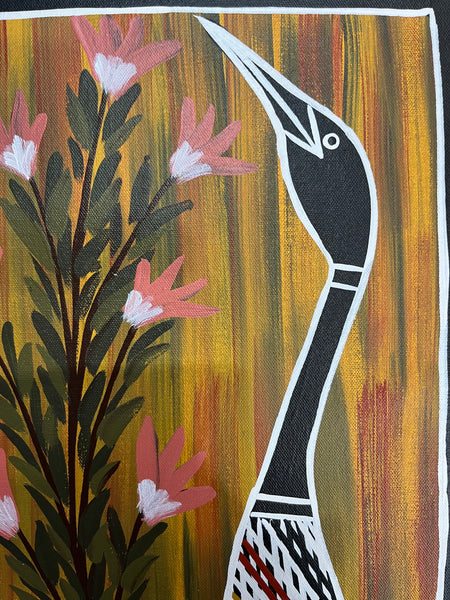 #22 Brolga Dreaming - CHRISTINE BURARRWANGA : 43 x 32cm