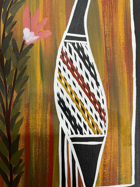 #22 Brolga Dreaming - CHRISTINE BURARRWANGA : 43 x 32cm