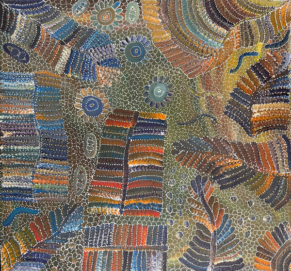 #316 Yam Seed Dreaming Artist: JEDDA PURVIS KNGWARREYE:  92 x 88cm