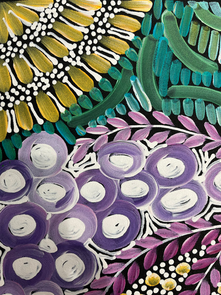 #372 - WOMEN'S CEREMONY (Multi) - Karen Bird Ngale - 66cm x 73cm