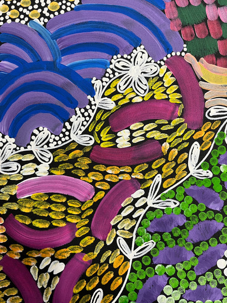 #372 - WOMEN'S CEREMONY (Multi) - Karen Bird Ngale - 66cm x 73cm