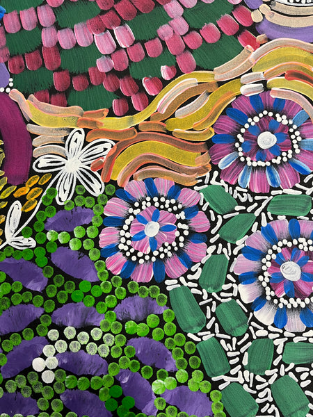 #372 - WOMEN'S CEREMONY (Multi) - Karen Bird Ngale - 66cm x 73cm