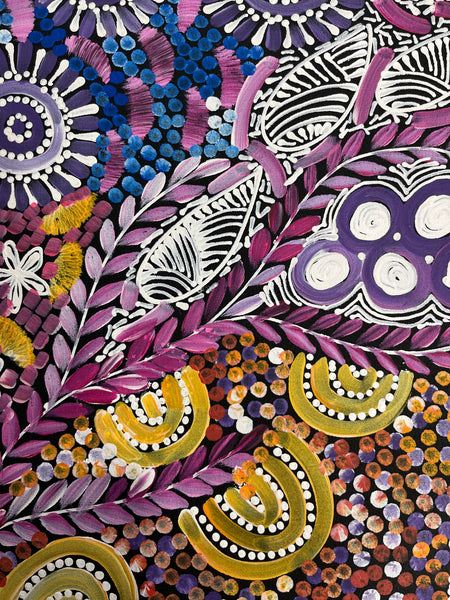 #64 - WOMEN'S CEREMONY (Multi) - Karen Bird Ngale - 67cm x 74cm