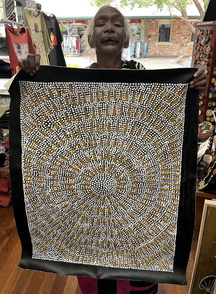 #171 Butterfly Dreaming ARTIST:  KATRINA NAPALJARRI SPENCER  62CM X 83CM
