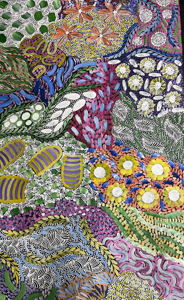 #293 - WOMEN'S CEREMONY (Multi) - Karen Bird Ngale - 90cm x 145cm
