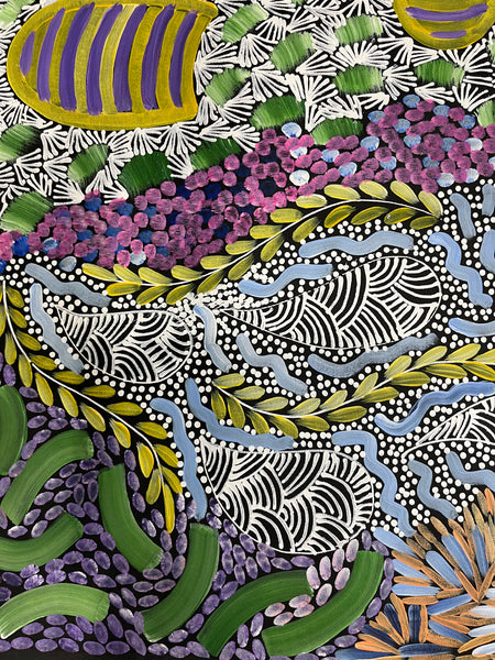 #293 - WOMEN'S CEREMONY (Multi) - Karen Bird Ngale - 90cm x 145cm