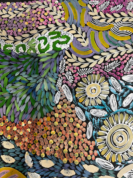 #168 - WOMEN'S CEREMONY (Multi) - Karen Bird Ngale - 90cm x 145cm