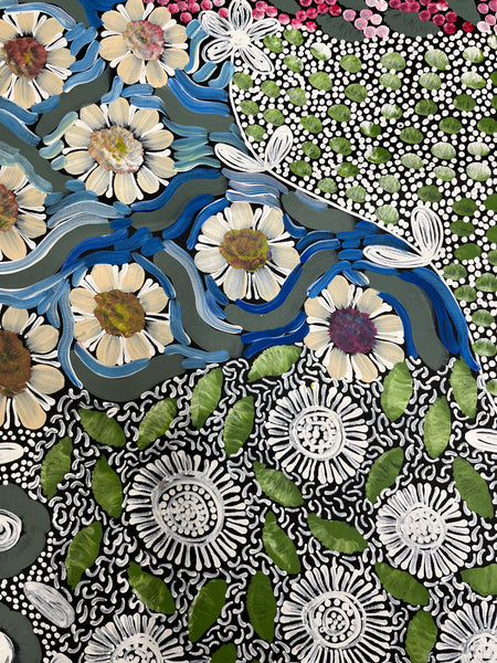 #254 - WOMEN'S CEREMONY (Multi) - Karen Bird Ngale - 90cm x 145cm