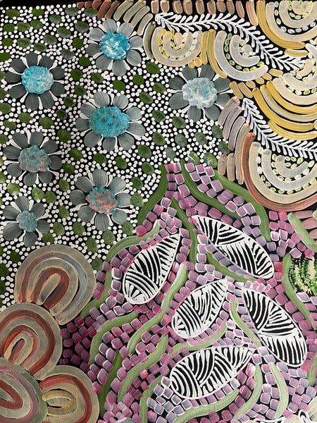 #254 - WOMEN'S CEREMONY (Multi) - Karen Bird Ngale - 90cm x 145cm