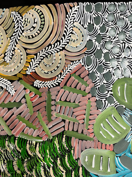 #254 - WOMEN'S CEREMONY (Multi) - Karen Bird Ngale - 90cm x 145cm