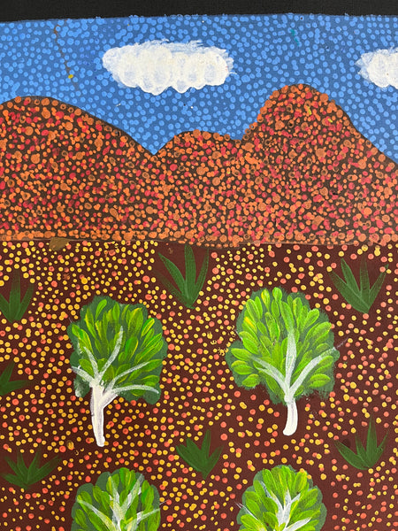 #383 My Grandmothers Country - ARTIST: HELEN RUBUNTJA 95cm x 73cm