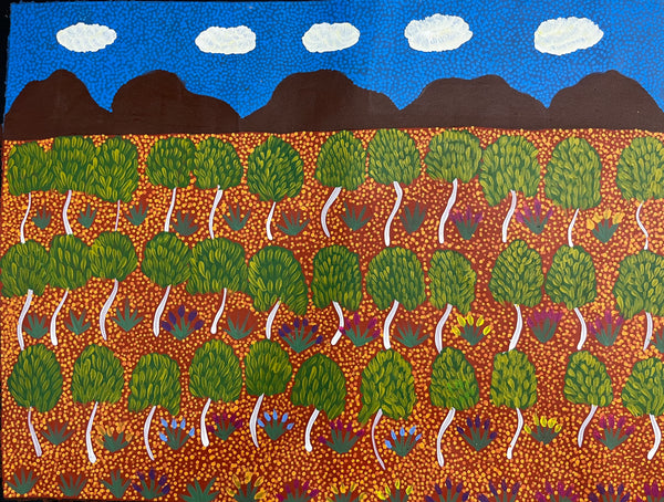 #19 My Grandmothers Country - ARTIST: HELEN RUBUNTJA 93cn x 70cm