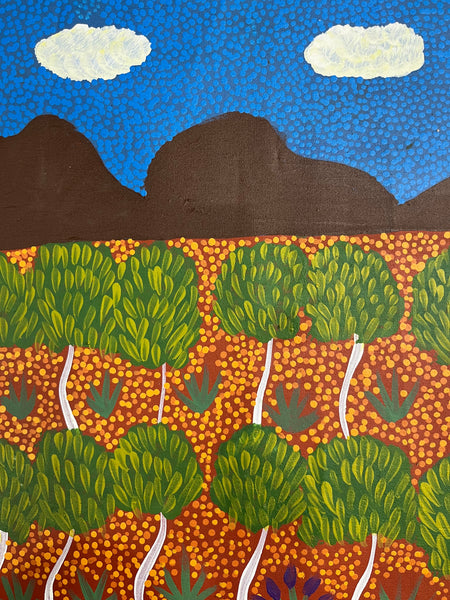#19 My Grandmothers Country - ARTIST: HELEN RUBUNTJA 93cn x 70cm