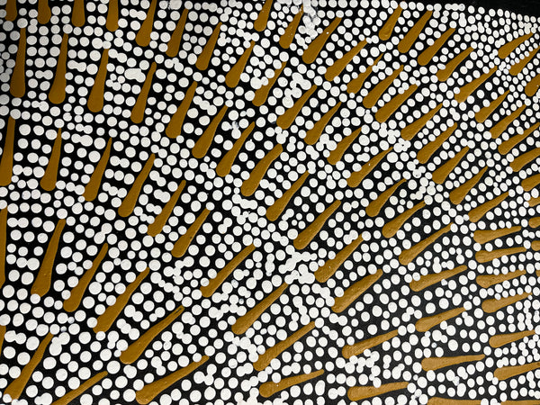#171 Butterfly Dreaming ARTIST:  KATRINA NAPALJARRI SPENCER  62CM X 83CM