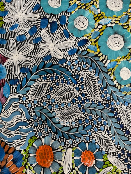 #29 - WOMEN'S CEREMONY (Multi) - Karen Bird Ngale - 94 x 73cm