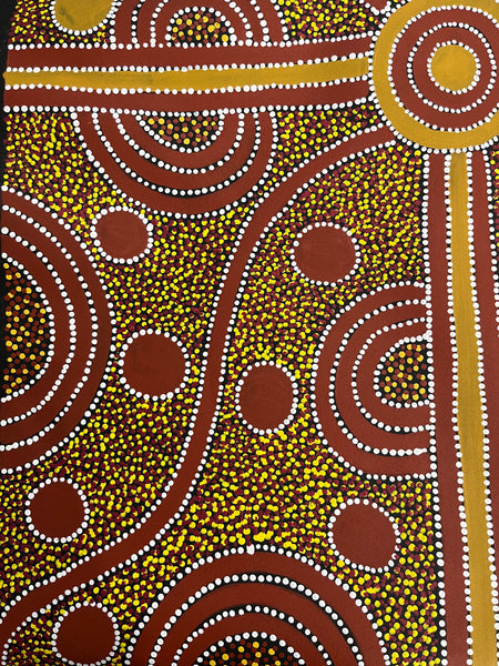 #127 Mulga Seeds & Berries ARTIST: TRISTAN BIRD 73cm x 95cm