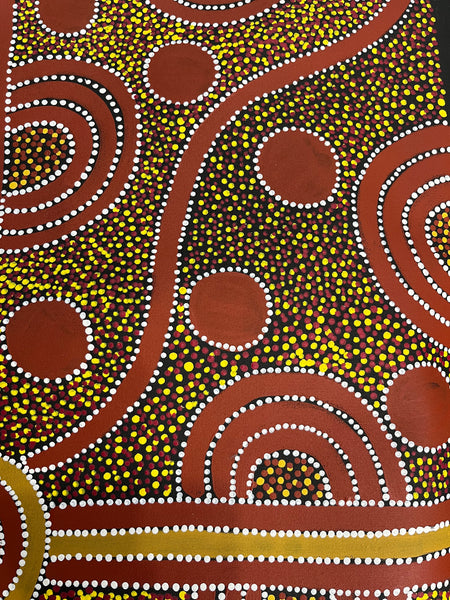 #127 Mulga Seeds & Berries ARTIST: TRISTAN BIRD 73cm x 95cm