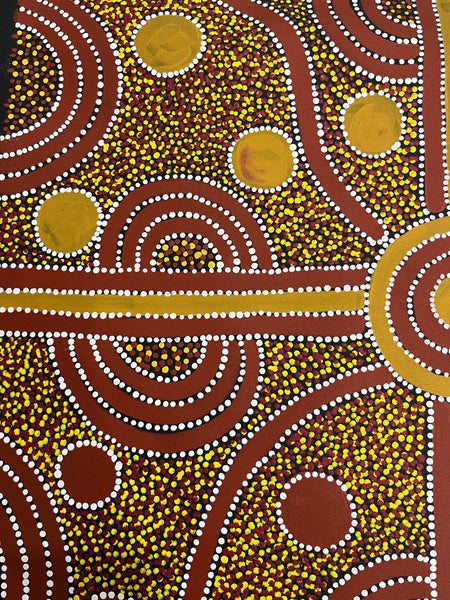 #127 Mulga Seeds & Berries ARTIST: TRISTAN BIRD 73cm x 95cm