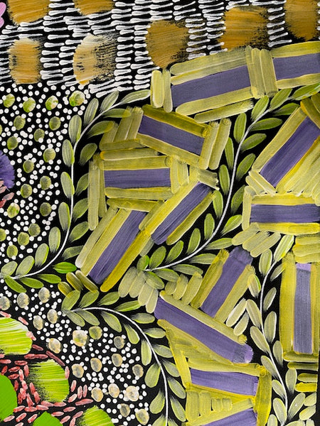 #340 - WOMEN'S CEREMONY (Multi) - Karen Bird Ngale - 196 x 70cm