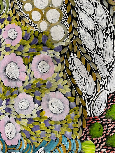 #340 - WOMEN'S CEREMONY (Multi) - Karen Bird Ngale - 196 x 70cm