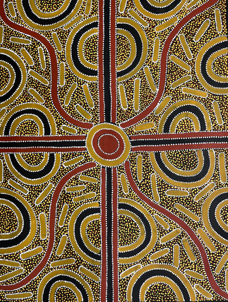 #173 Mulga Seeds & Berries ARTIST: TRISTAN BIRD 73cm x 95cm