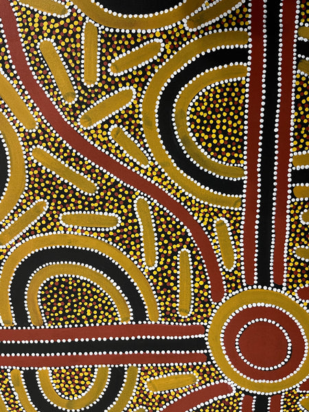 #173 Mulga Seeds & Berries ARTIST: TRISTAN BIRD 73cm x 95cm