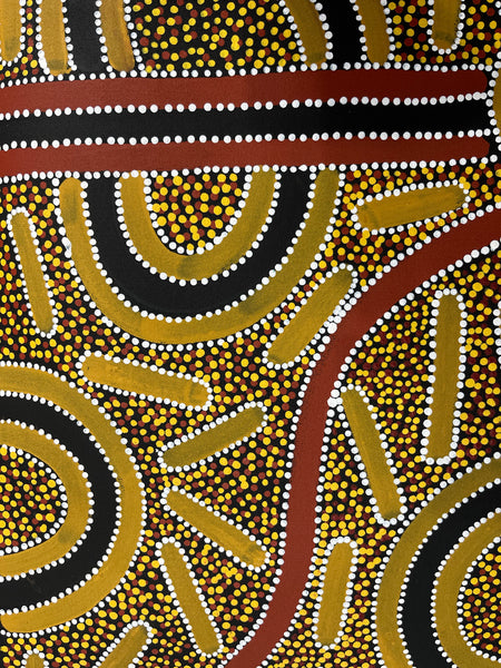 #173 Mulga Seeds & Berries ARTIST: TRISTAN BIRD 73cm x 95cm