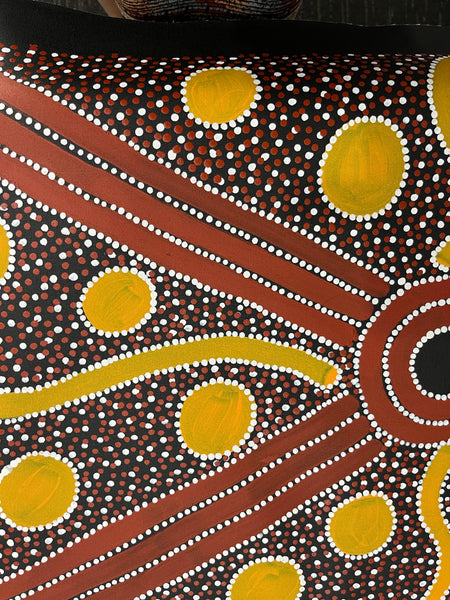 #180 Mulga Seeds & Berries ARTIST: TRISTAN BIRD 73cm x 95cm