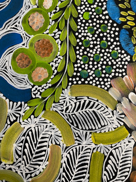 #173 Women's Ceremony (Multi) Artist:  Karen Bird Ngale  72cm x 44cm