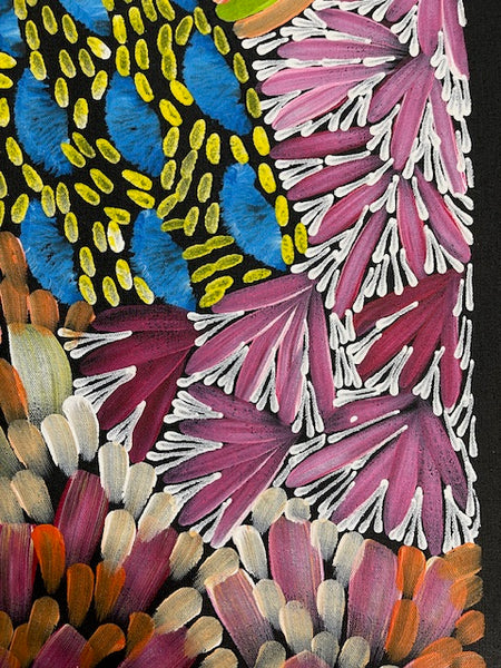 #173 Women's Ceremony (Multi) Artist:  Karen Bird Ngale  72cm x 44cm