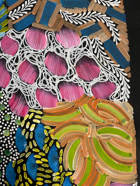 #173 Women's Ceremony (Multi) Artist:  Karen Bird Ngale  72cm x 44cm