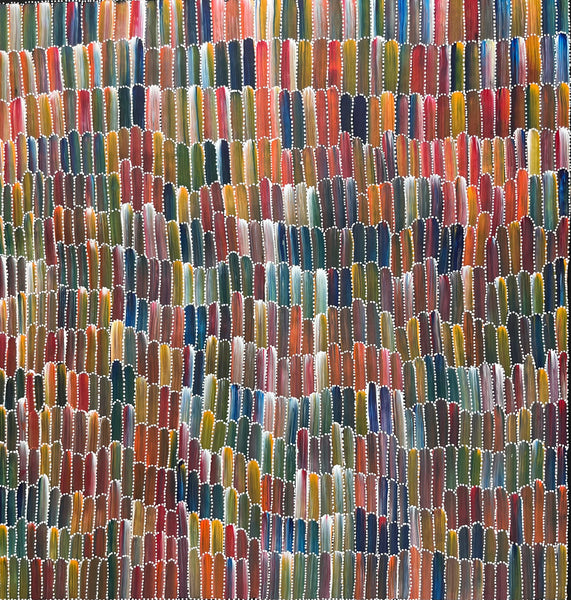 #212 Seeded Bush Yams (Multi) ARTIST: JEANNIE MILLS PWERLE  89cm x 95cm