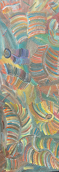 #316 Yam Seed Dreaming Artist: JEDDA PURVIS KNGWARREYE:  200cm x 73cm
