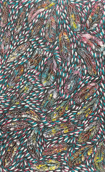#369 Yam Seed Dreaming Artist: JEDDA PURVIS KNGWARREYE:  155cm x 95cm