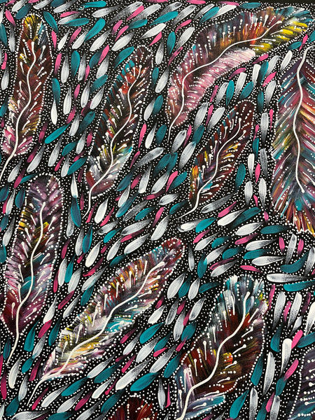 #369 Yam Seed Dreaming Artist: JEDDA PURVIS KNGWARREYE:  155cm x 95cm