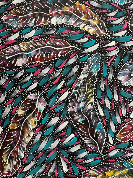 #369 Yam Seed Dreaming Artist: JEDDA PURVIS KNGWARREYE:  155cm x 95cm