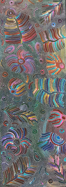 #353 Yam Seed Dreaming Artist: JEDDA PURVIS KNGWARREYE:  200cm x 91cm