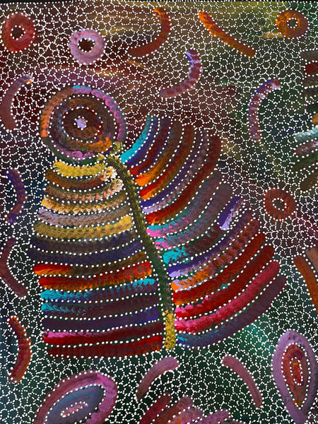 #353 Yam Seed Dreaming Artist: JEDDA PURVIS KNGWARREYE:  200cm x 91cm